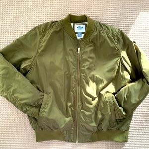 Olive Green Bomber Jacket — perfect for SPRING